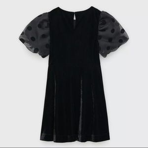 Zara black velvet dress